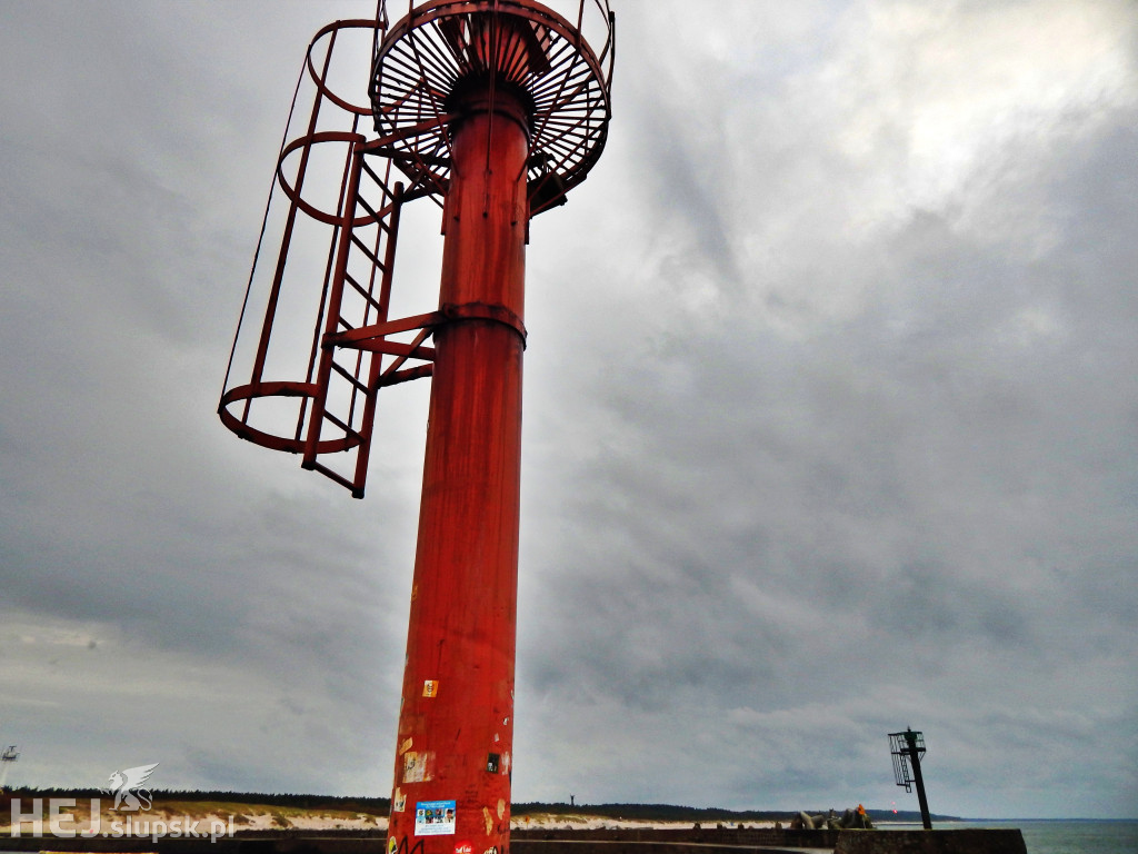 Sztormowa Ustka. Strażacy mieli trochę pracy