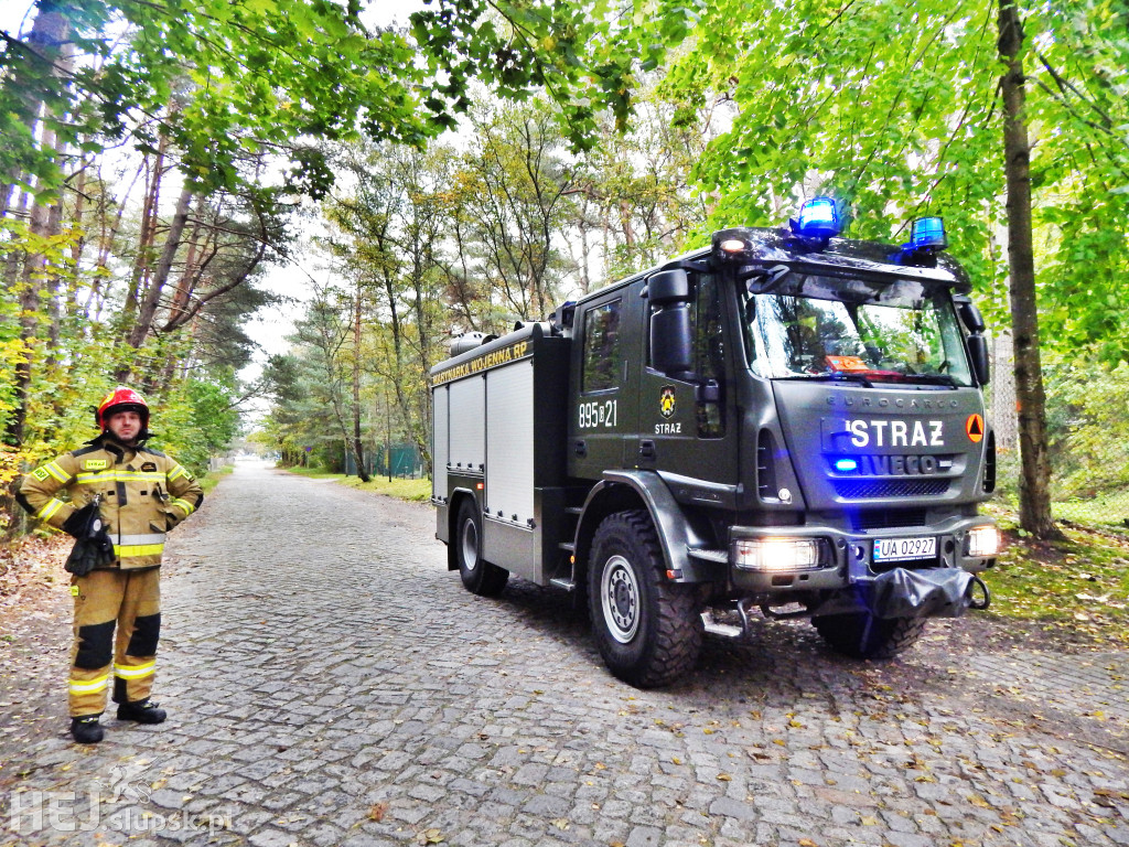 Sztormowa Ustka. Strażacy mieli trochę pracy