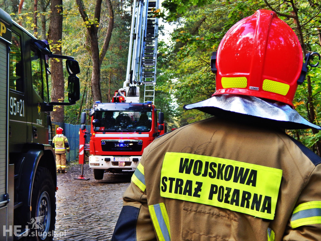 Sztormowa Ustka. Strażacy mieli trochę pracy