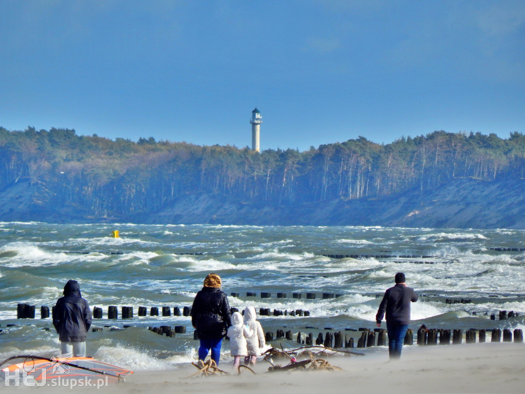 Sztormowa Ustka. Strażacy mieli trochę pracy