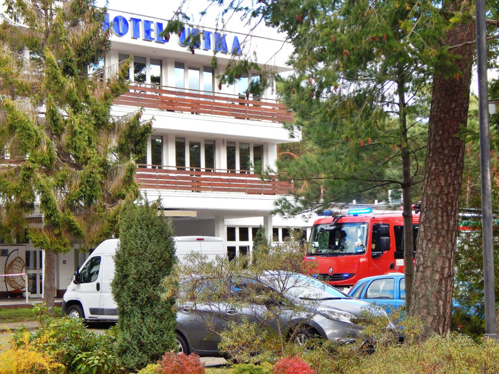 Wezwanie do pożaru. Strażacy w Hotelu Ustka [FOTO]