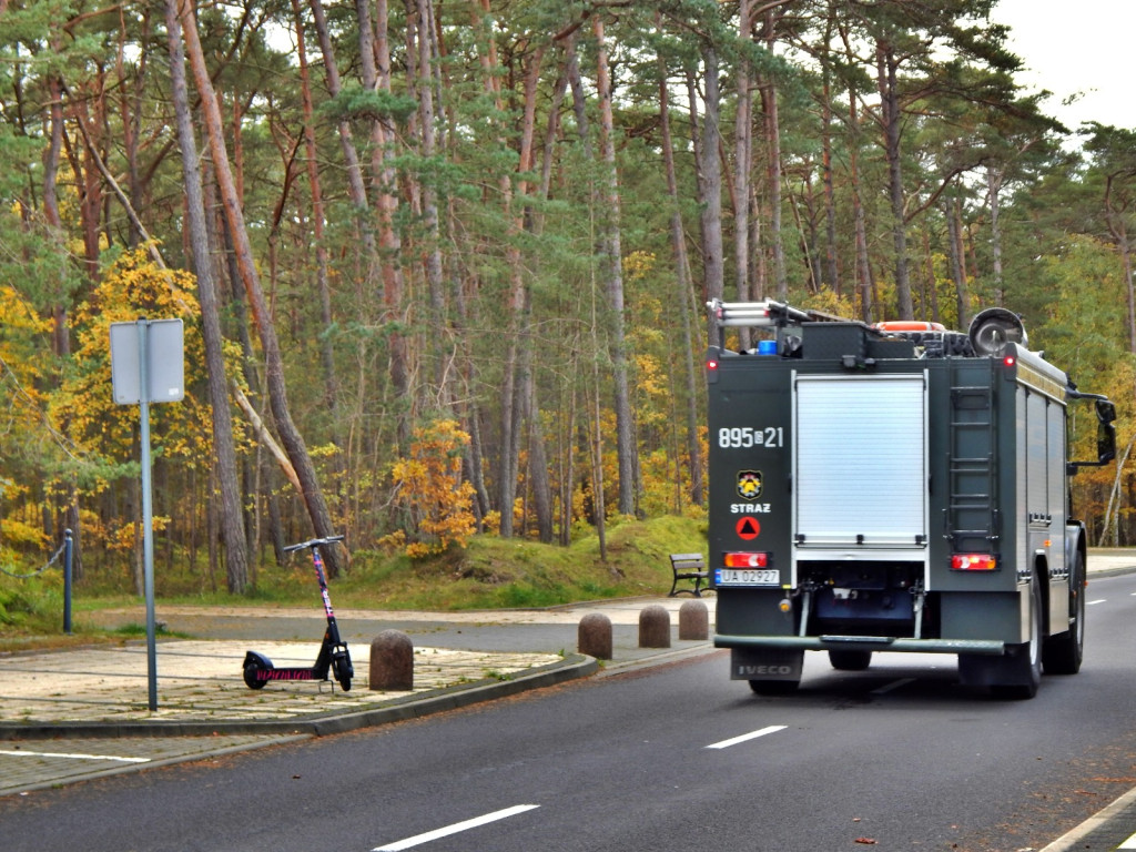 Wezwanie do pożaru. Strażacy w Hotelu Ustka [FOTO]