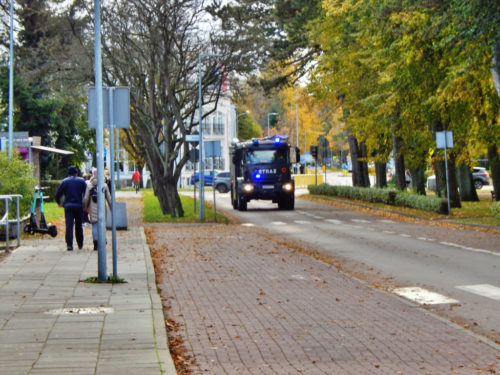 Wezwanie do pożaru. Strażacy w Hotelu Ustka [FOTO]