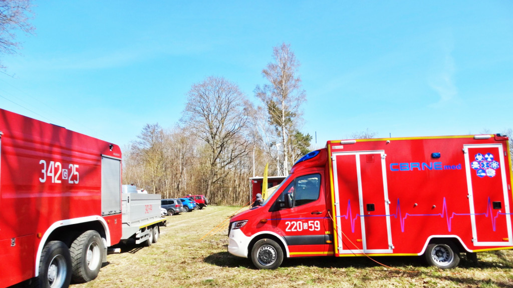 Strażacy ćwiczyli walkę z pożarem lasu [FOTO]