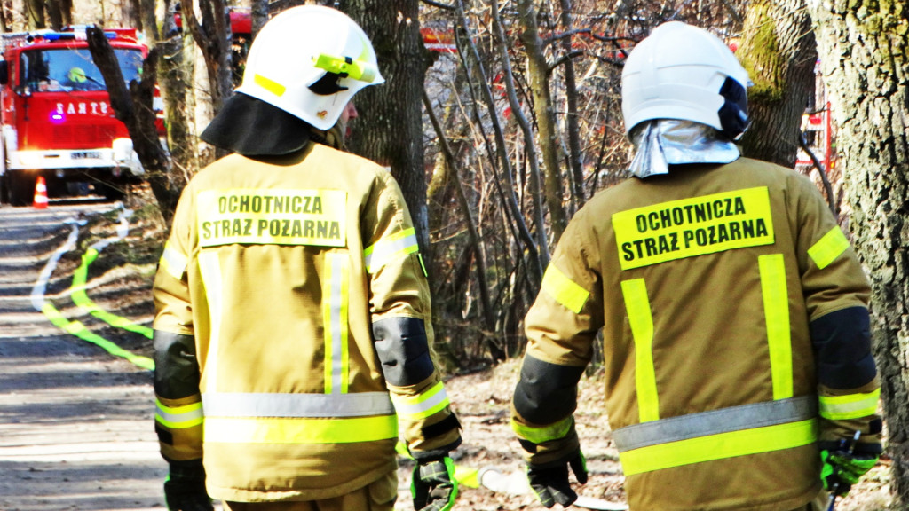 Strażacy ćwiczyli walkę z pożarem lasu [FOTO]