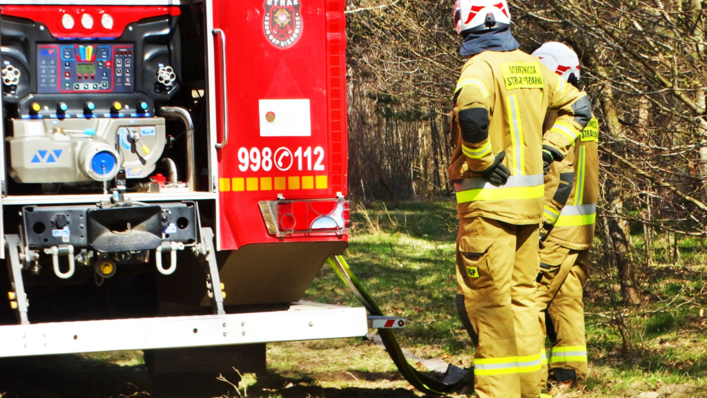 Strażacy ćwiczyli walkę z pożarem lasu [FOTO]