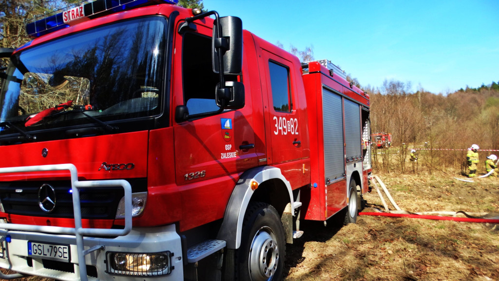 Strażacy ćwiczyli walkę z pożarem lasu [FOTO]