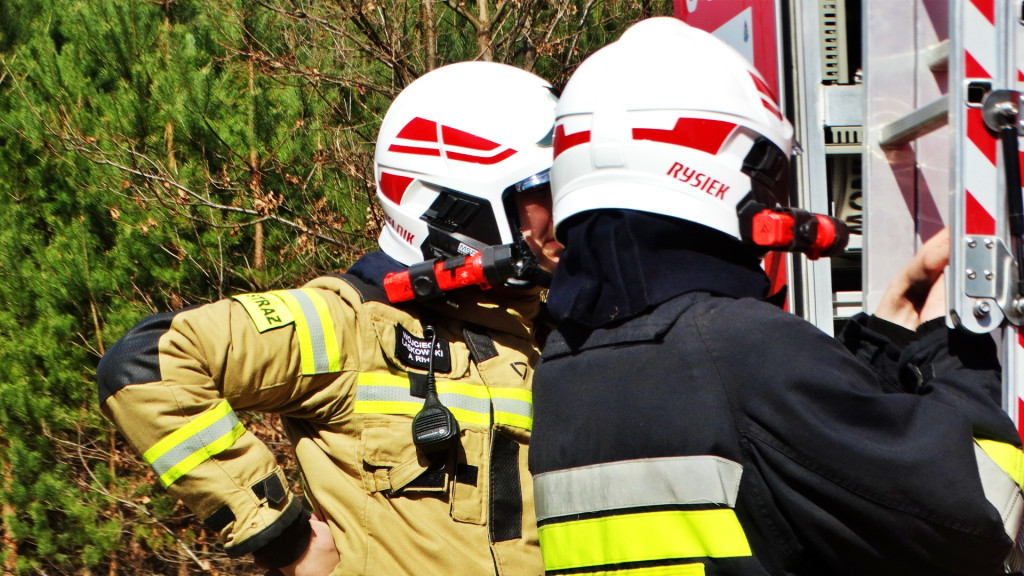 Strażacy ćwiczyli walkę z pożarem lasu [FOTO]