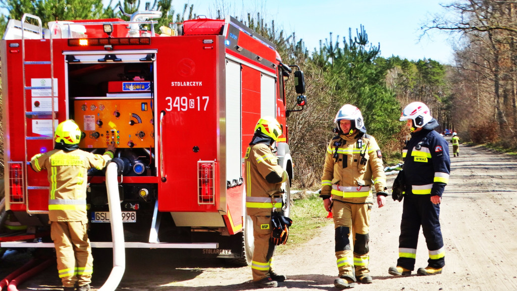 Strażacy ćwiczyli walkę z pożarem lasu [FOTO]