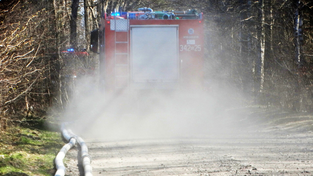 Strażacy ćwiczyli walkę z pożarem lasu [FOTO]