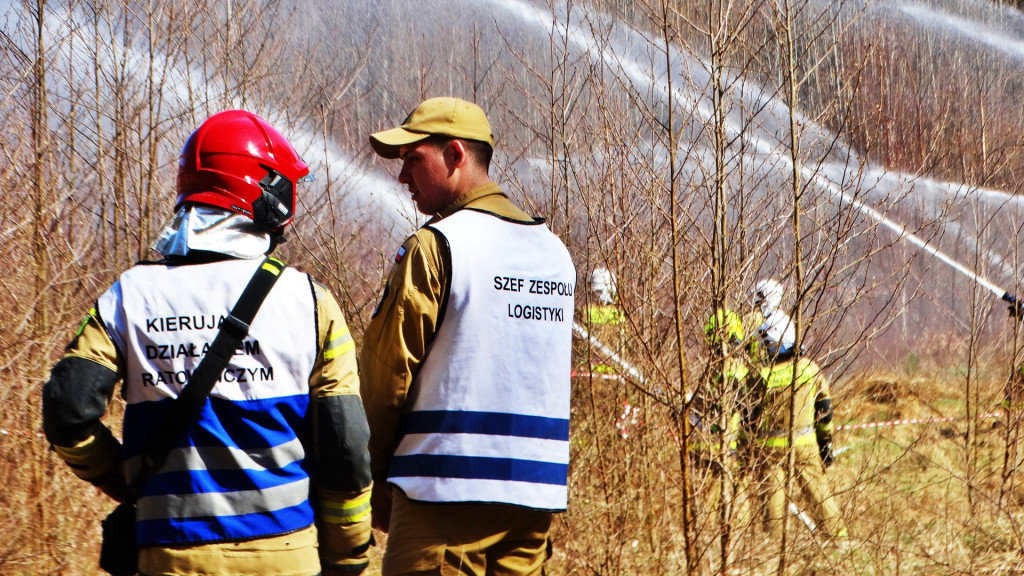 Strażacy ćwiczyli walkę z pożarem lasu [FOTO]