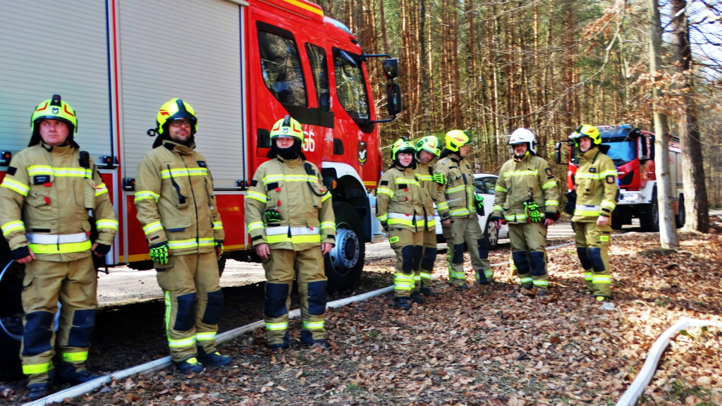 Strażacy ćwiczyli walkę z pożarem lasu [FOTO]