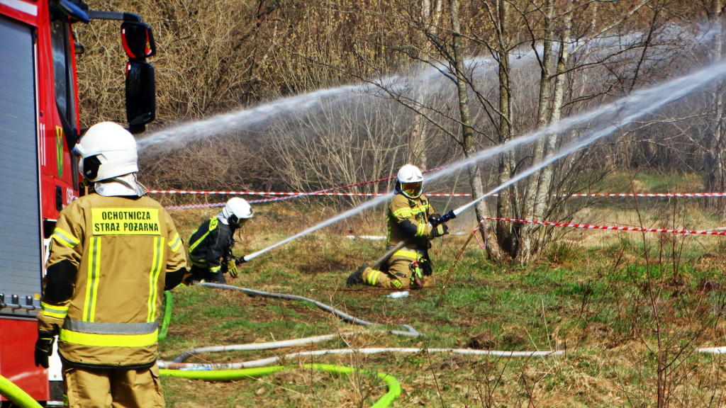 Strażacy ćwiczyli walkę z pożarem lasu [FOTO]