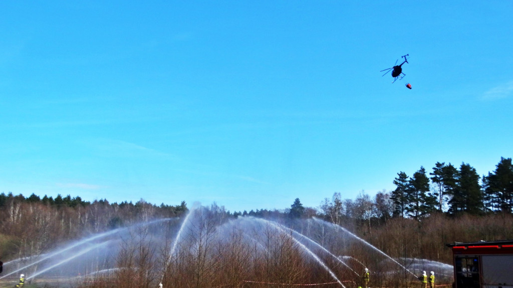 Strażacy ćwiczyli walkę z pożarem lasu [FOTO]