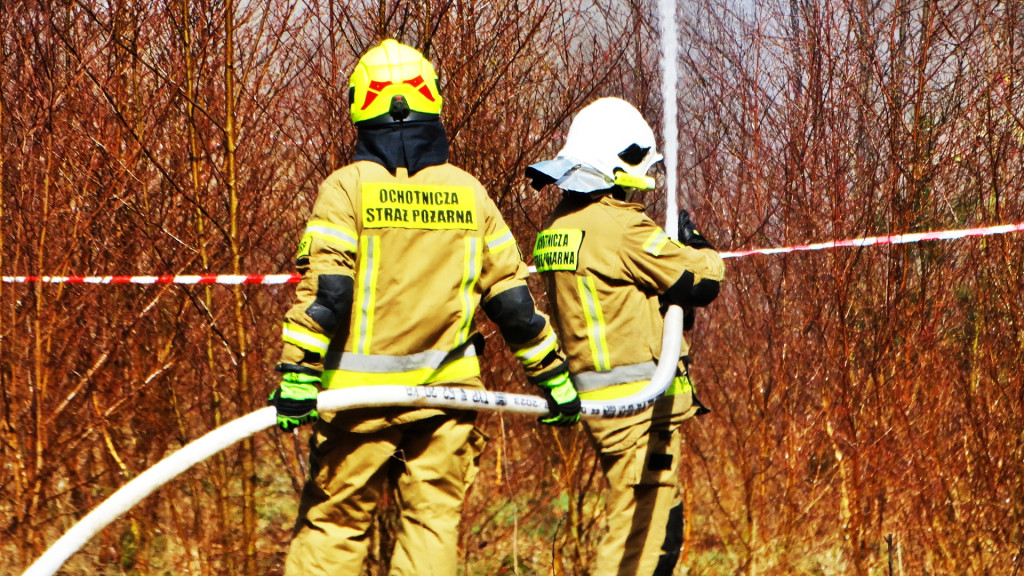 Strażacy ćwiczyli walkę z pożarem lasu [FOTO]