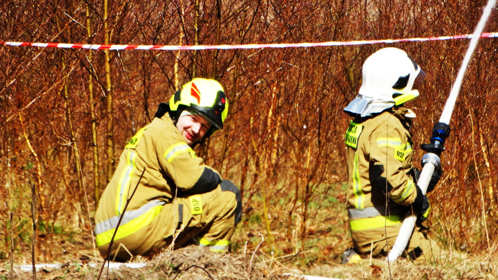 Strażacy ćwiczyli walkę z pożarem lasu [FOTO]
