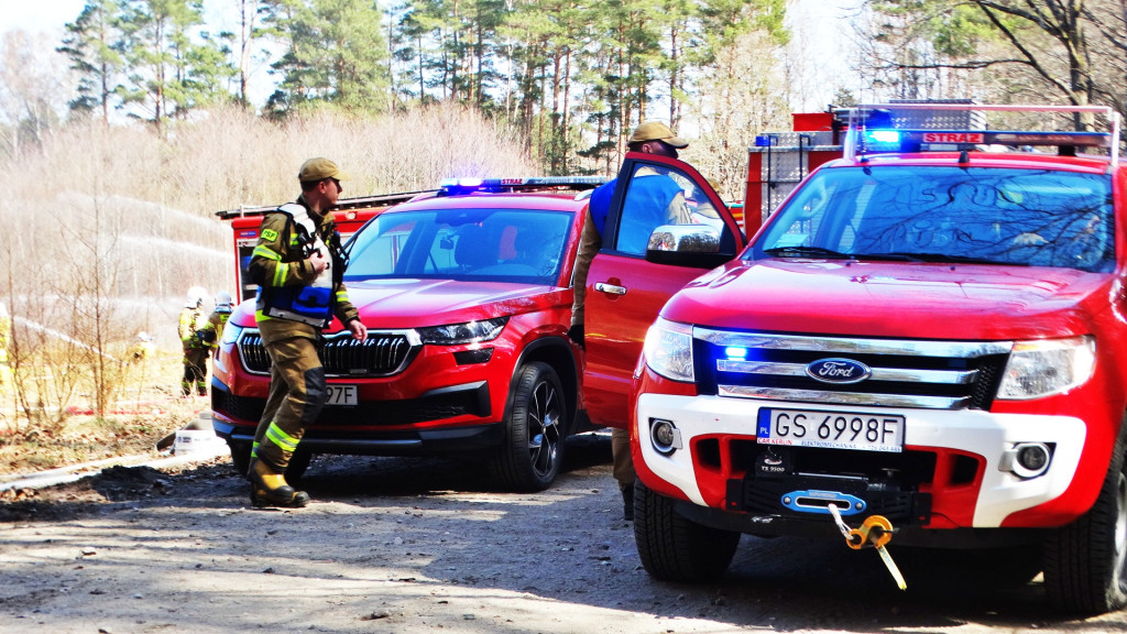 Strażacy ćwiczyli walkę z pożarem lasu [FOTO]