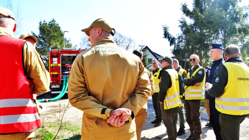Strażacy ćwiczyli walkę z pożarem lasu [FOTO]