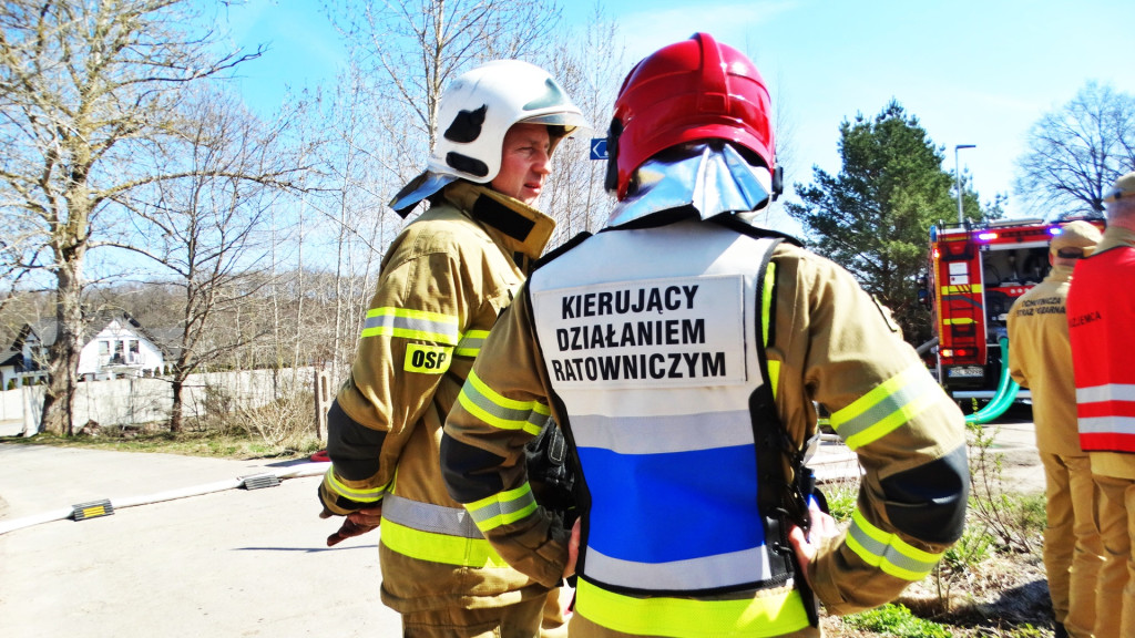 Strażacy ćwiczyli walkę z pożarem lasu [FOTO]