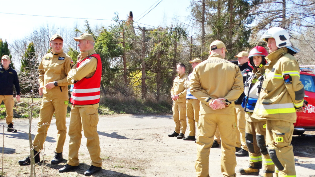 Strażacy ćwiczyli walkę z pożarem lasu [FOTO]