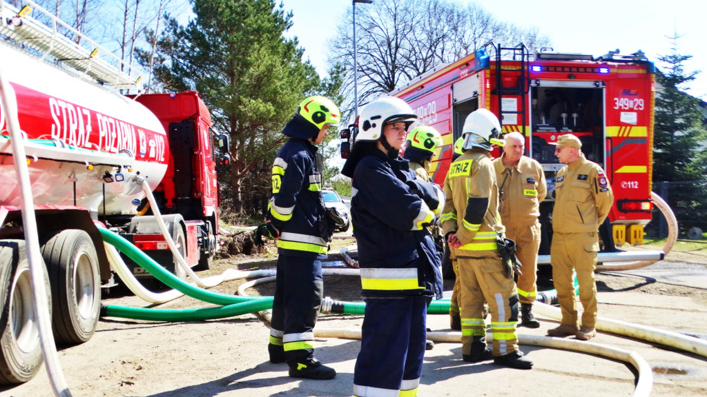 Strażacy ćwiczyli walkę z pożarem lasu [FOTO]