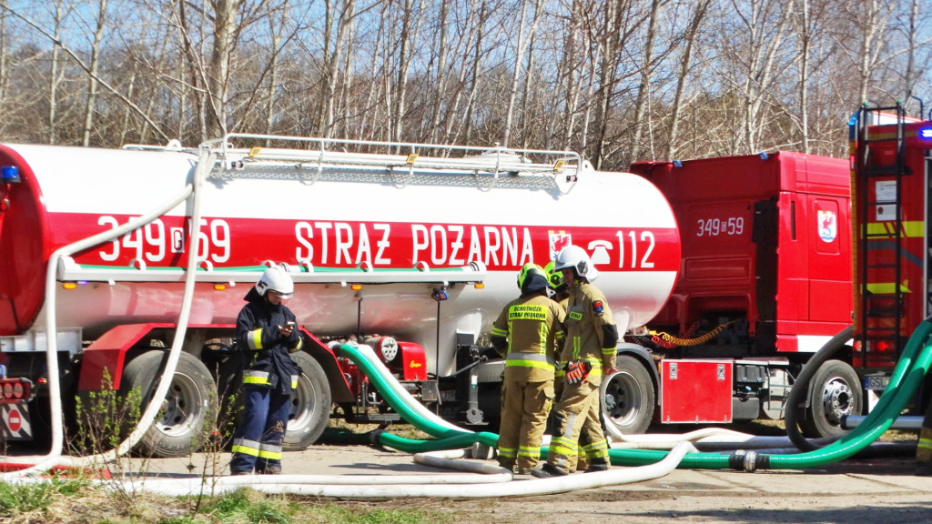 Strażacy ćwiczyli walkę z pożarem lasu [FOTO]