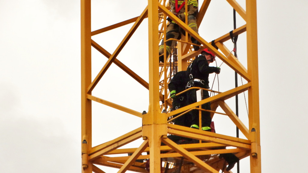 Ustka: Strażacy przy bazie offshore [FOTO]