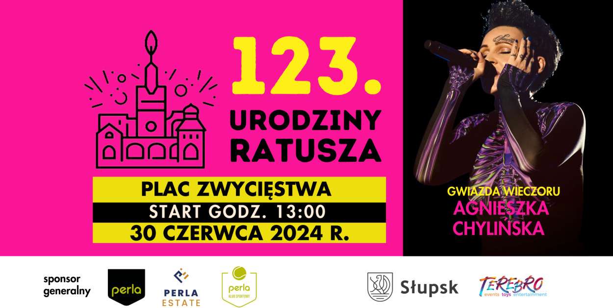123. urodziny słupskiego ratusza. Wystąpi... AGNIESZKA CHYLIŃSKA!