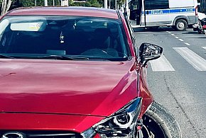 Słupsk: Osobówka uderzyła w motocyklistę! 49-latek trafił do szpitala!-9518