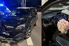 Pijany 81-latek rozbił auto o latarnię. Próbował jeszcze uciec
