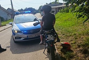 15-latek bez prawa jazdy wiózł 8-latka. Motocykl kupił mu ojciec