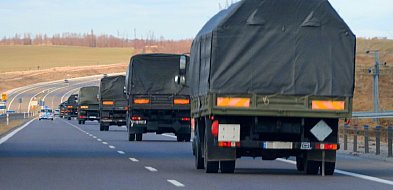 Wzmożony ruch wojskowych kolumn. Apel do kierowców z regionu!-9219