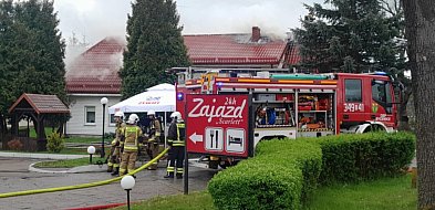 Pożar restauracji w Sycewicach. Akcję utrudnia duże zadymienie