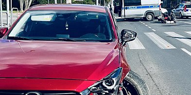 Słupsk: Osobówka uderzyła w motocyklistę! 49-latek trafił do szpitala!-9518