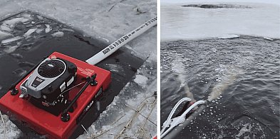 WALKA z lodem w okręgu słupskim. Wędkarze ruszyli na ratunek duszącym się rybom