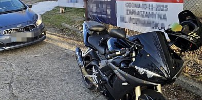 Chciał przyspieszyć wiosnę. 26-letni motocyklista jechał bez uprawnień!