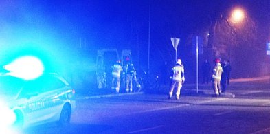 Śledztwo ws. pożaru w Ustce. Poszkodowany 67-latek trafił do Gryfic