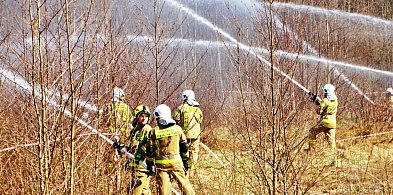 Charnowo 2026. Strażacy ćwiczyli walkę z pożarem lasu [FOTO]