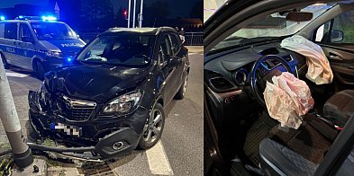 Ustka: Pijany 81-latek rozbił auto o latarnię