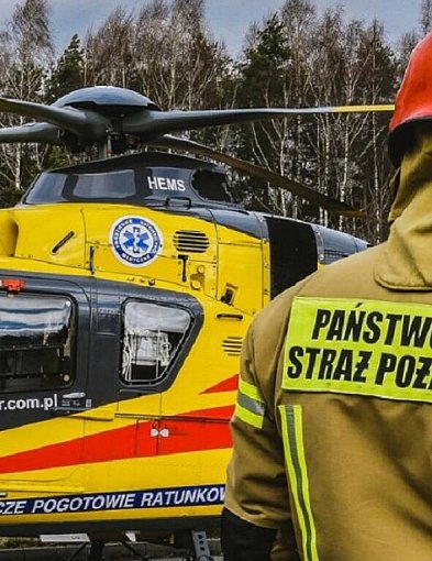 Potęgowo: 13-latka na hulajnodze zderzyła się z autem. Lądował LPR