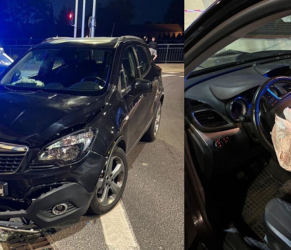 Pijany 81-latek rozbił auto o latarnię. Próbował jeszcze uciec