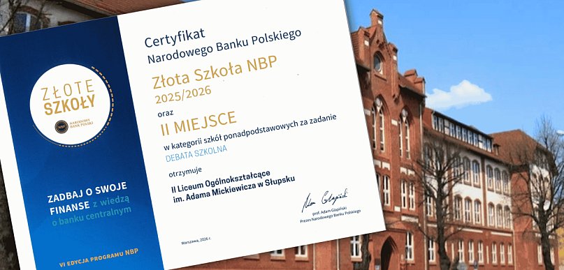 Słupska szkoła druga w Polsce! Wielki sukces w programie Złote Szkoły NBP