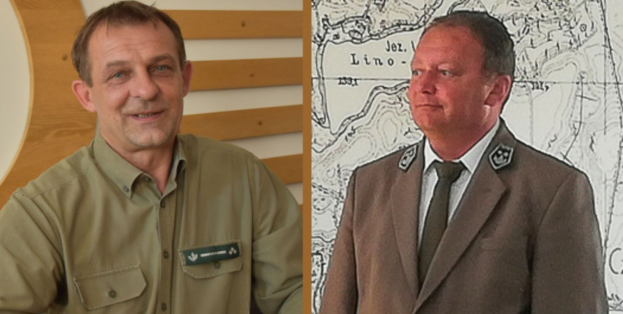 Tomasz Wlekliński (z prawej) przejmuje stery w Nadleśnictwie Osusznica, a Sylwester Kupczyk został przeniesiony do Warcina