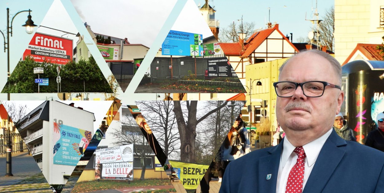 Radny Zbigniew Margol jest zwolennikiem dużej ilości reklam, ale kolorowych